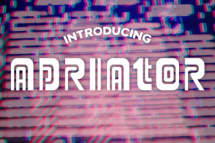 Adriator: A Glitchy, Retro-Inspired Font