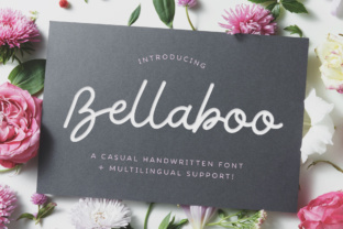 Bellaboo: A Handwritten Script Font for Creative Projects