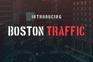 Boston Traffic: A Bold Font for Strong Visual Statements