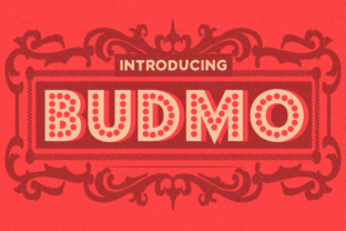 Budmo: The Dotted Marquee Font That Brings Vintage Vibes to Modern Design