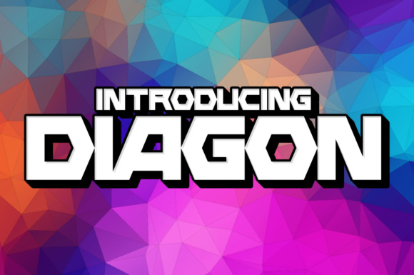 Diagon: A Bold Typographic Statement for Modern Designers