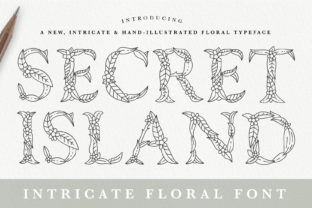 Discover the Charm of Secret Island: A Hand-Illustrated Font for Creative Expression