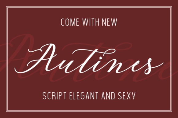 Discover the Elegance of Autines Font