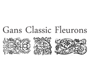 Gans Classic Fleurons for Stylish Design Projects