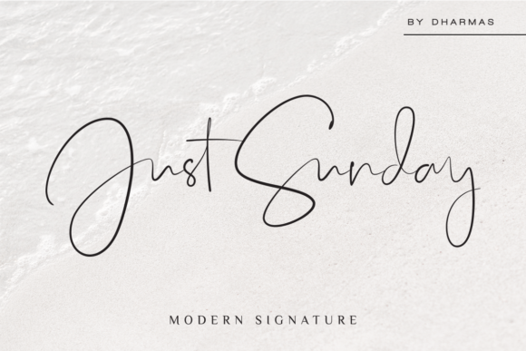 Just Sunday: A Modern, Feminine Font