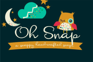 Oh Snap: A Fun, Loopy Hand-Written Cursive Font