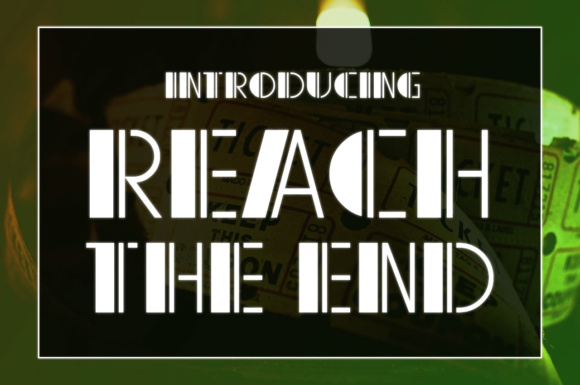 Reach the End: A Retro Font That Captivates