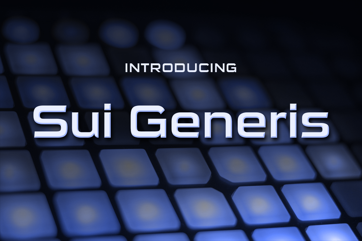 Sui Genesis: A Bold Sans for Modern Design