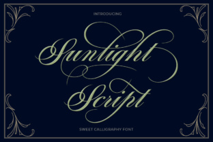 Sunlight Script: A Calligraphy Font for Timeless Elegance