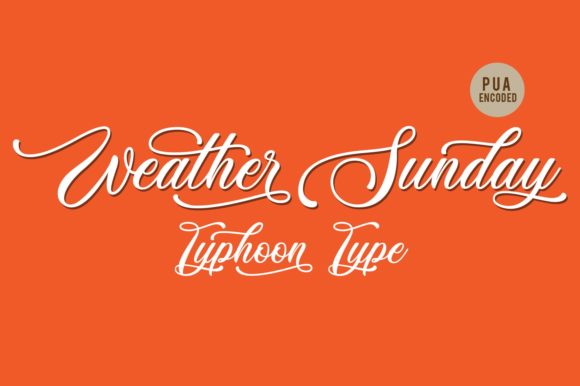 Weather Sunday Script Font for Elegant Design